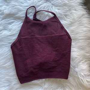 BCBG Size XS Halter Top with Mesh Detail